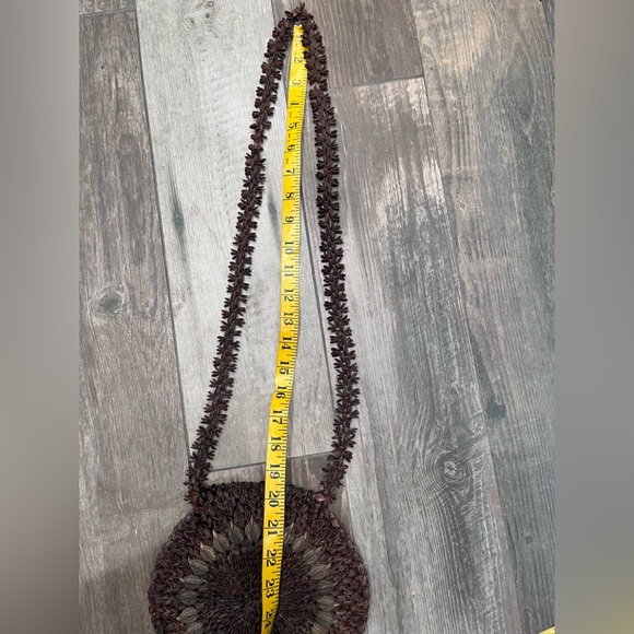 Vintage Apple Seed Purse Handcrafted Hippie Bag Boho Festival 1960’s Folk art - Picture 6 of 6